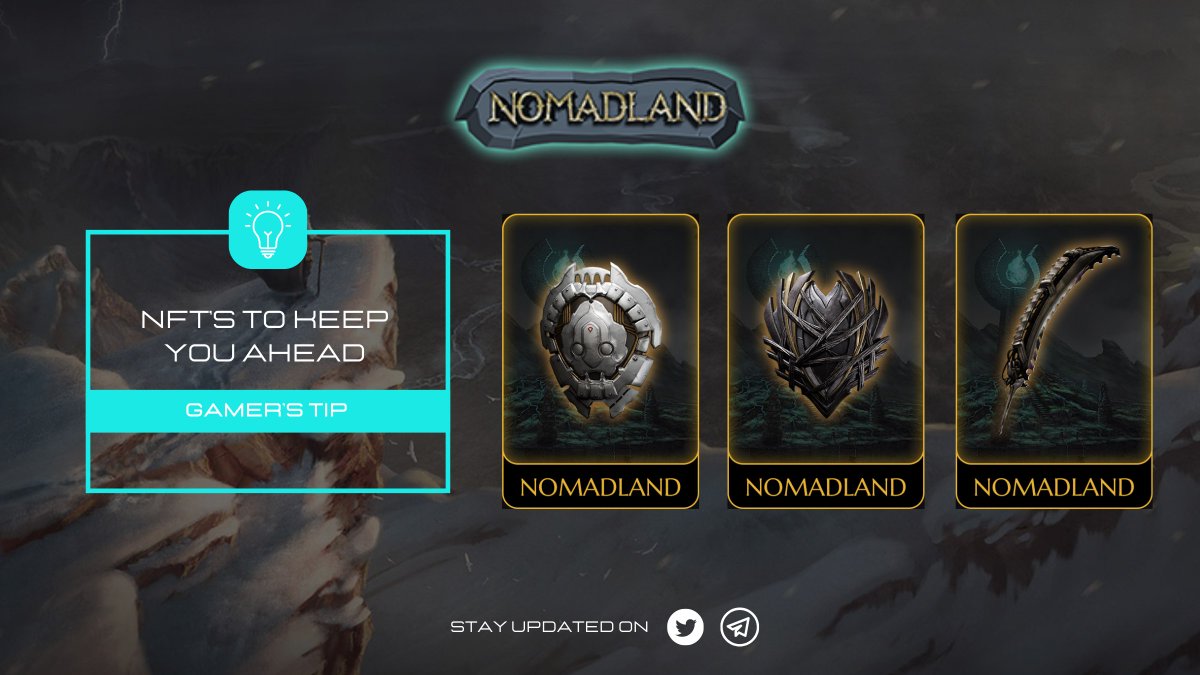 Gamer Tip 🔔 Once you are in #Nomadland, everyone starts at the same level, to get an advantage users are suggested to buy better equipment in advance