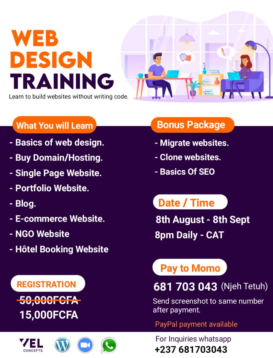 tetuh_njeh's tweet image. At a time when everything is going digital and you still have the opportunity to learn a high income skill almost at no cost.

Massive discount of 65%.

CLICK ON THE LINK BELOW TO SEE THE COMPLETE PROGRAM 👇👇👇👇👇

vel-concepts.com/web%20design%2…

#webdedign
#webdesigntraining