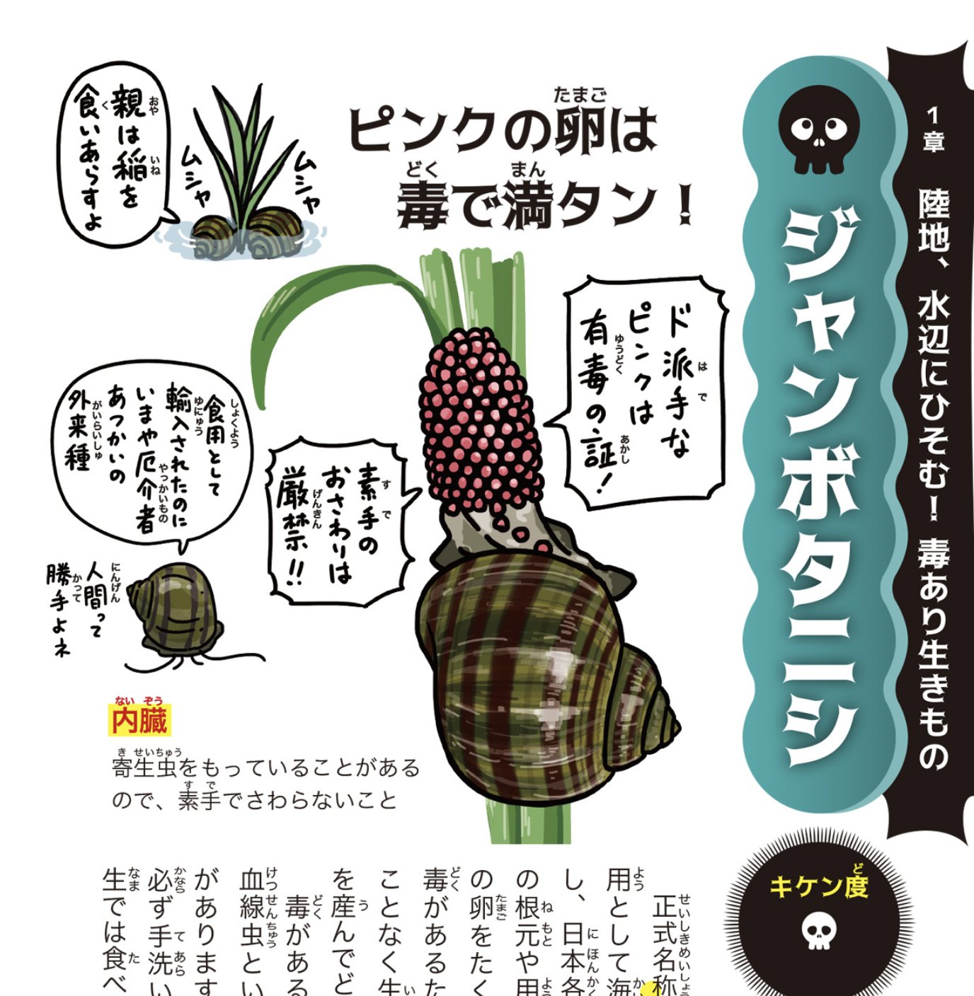 Vami スタバの新作のおかげでジャンボタニシの卵は素手で触ってはならないほどの毒があるという知識を得た Twitter