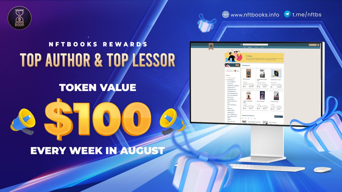 With the release of the testnet version of the #NFTBOOKS platform. We eagerly await the results of the community evaluation. #NFTBOOKS will have platform experience rewards in August. Results will be announced every Monday.

Testnet Link : testnets.nftbooks.info