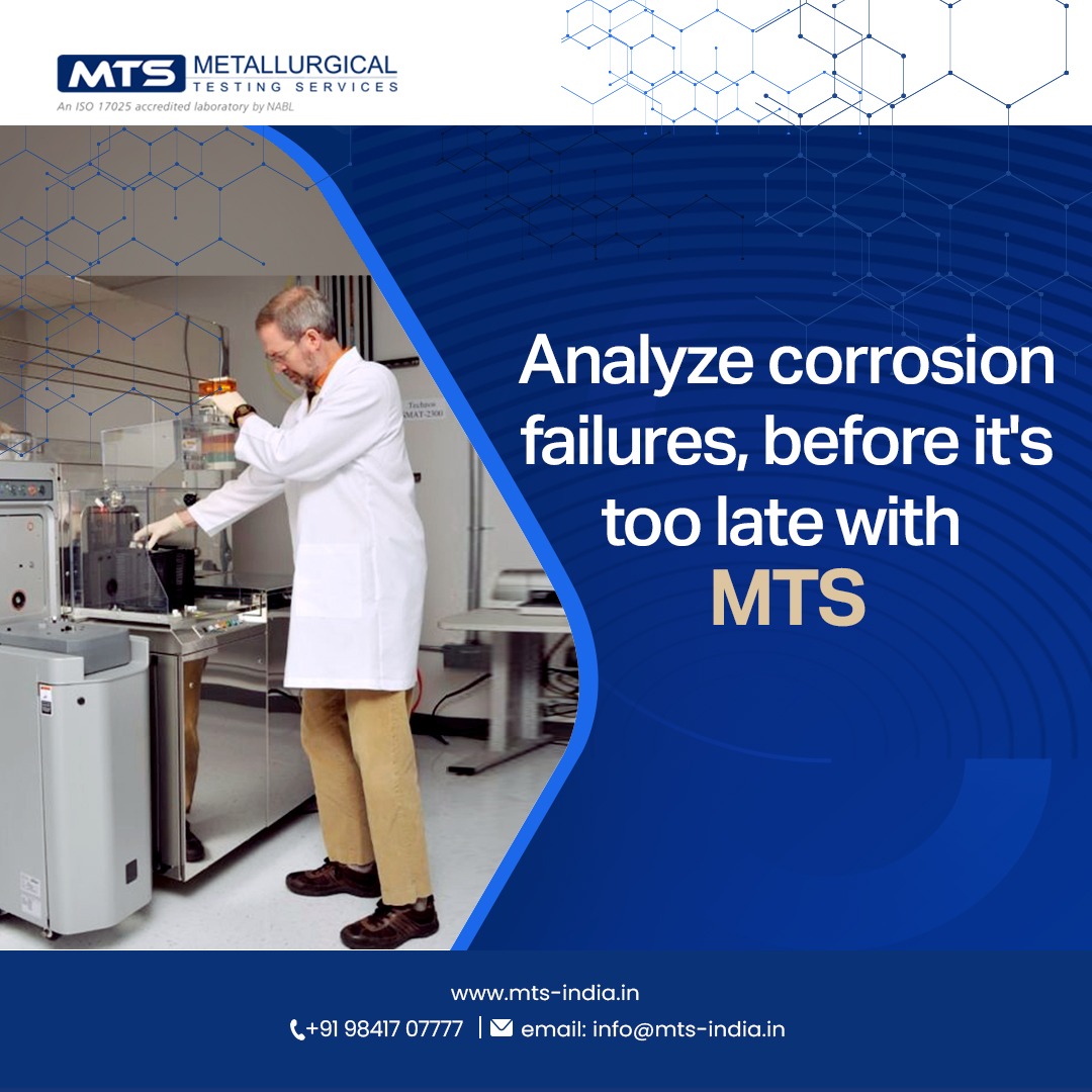 MTSIndia2's tweet photo. Corrosion is a major cause of manufacturing failures, and MTS has the expertise to identify your specific problem.
For more info contact:👇
📲 98417 07777
📩 info@mts-india.in
🌐 https://t.co/NqT5fWkFgP
#mtsindia #metallurgical #testing #services #corrosiontesting https://t.co/y8HtejeGjm