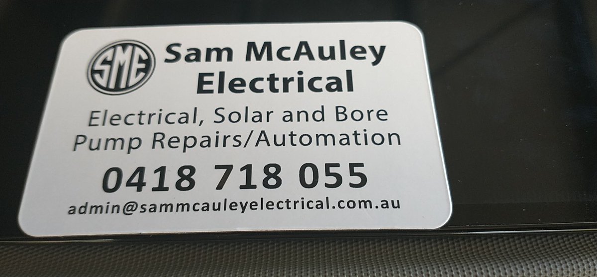If Anyone in Darwin , Humpty Doo or surrounding areas is looking for a reliable Electrician , I highly recommend Sam , he will not disappoint