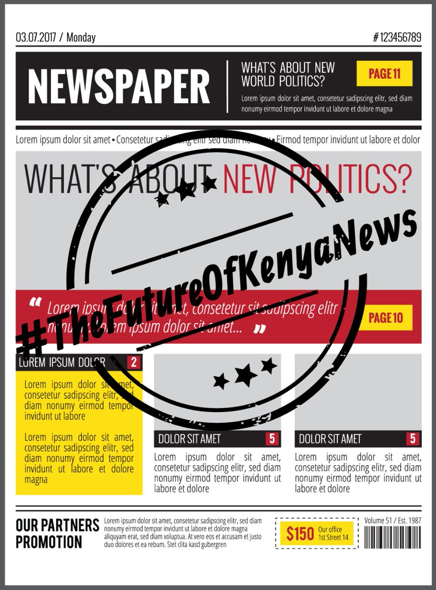 With media convergence, digital journalism, influence from sponsorship and ownership... What could be #TheFutureOfKenyaNews or the story is only valid when a man bites a dog? 
A concern from academia perspective  (ProblemBasedProject). Structure, content, obectivity. Your take?