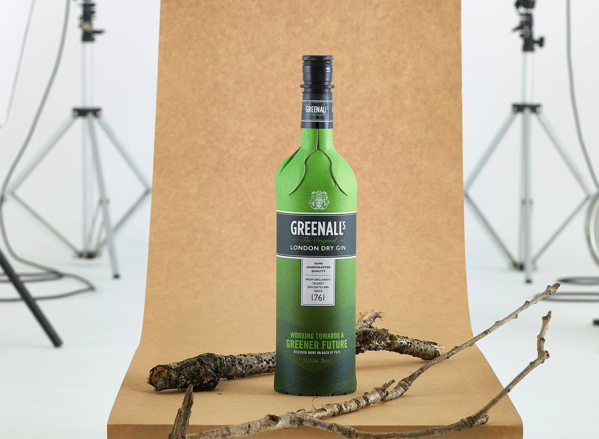 frugalpac's tweet photo. We're proud to announce that leading distiller Greenall's has decided to release a gin in our Frugal Bottle. Greener Grenall's Gin will go on sale in Sainsbury's later this year.  This is great news for our paper bottle revolution.   

https://t.co/Fb5LUIyEzU https://t.co/5Do9M9ZpPn