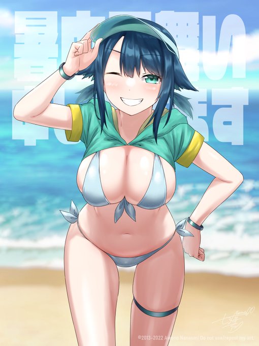 #8月になったのでフォロワーさんに自己紹介しようぜ

人魚で競泳水着なうちの子を描いてます🧜‍♀️🩱 