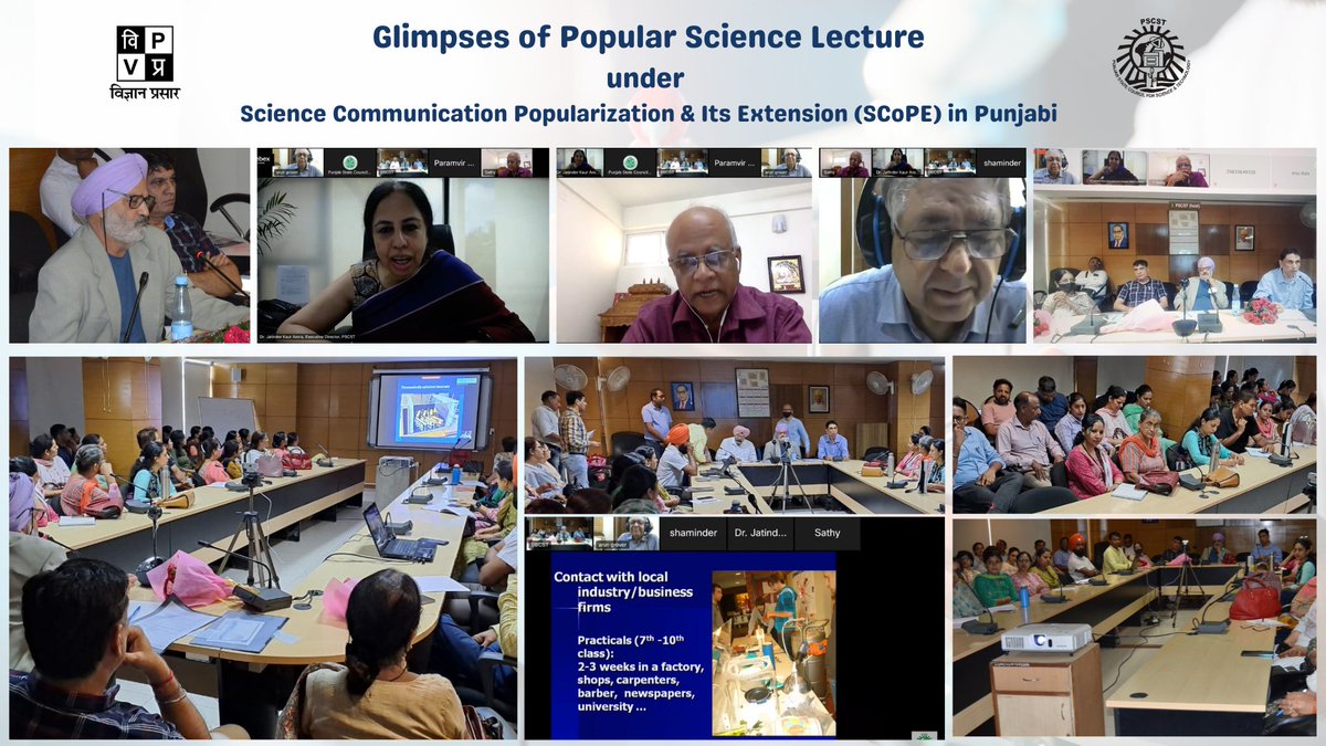 PSCST_GoP's tweet image. Engrossing #PopularScienceLecture delivered by #ScienceHistorian Dr. Rajinder Singh from @UniOldenburg at @board_punjab for school #scienceteachers under #SCoPEForAll initiative of @PSCST_GoP and @VigyanPrasar. @PunjabGovtIndia @meet_hayer @CsPunjab @trahul1976