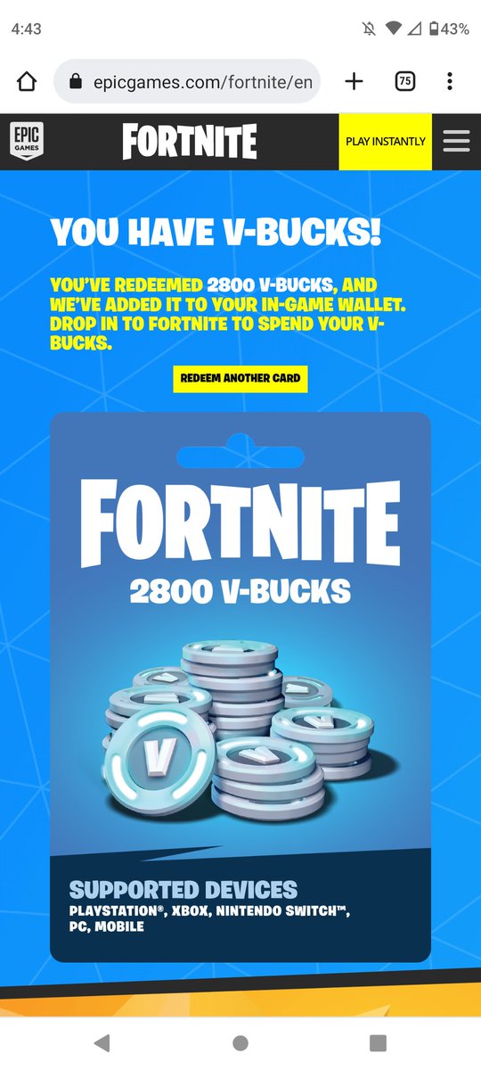 Zean_The_Gamer's tweet photo. @RazorGives #razorlegit Thank you for the vbucks! https://t.co/4XK5oJ2hyx