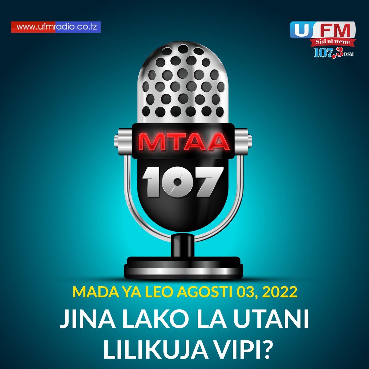 ufmradiotz's tweet photo. MTAA 107 UPO HEWANI MUDA HUU
Tuambie jina lako la utani lilikuja vipi, ulianzaje kuitwa jina lako la utani? Mfano #Mandoga ni kutokana kuwachapa watu vitasa vya uhakika...😅 wewe je?
Sikiliza #Mtaa107 muda huu, omba ngoma zote kali hapa nasi tutazicheza kwenye moja na mbili. https://t.co/XlowHurtqN