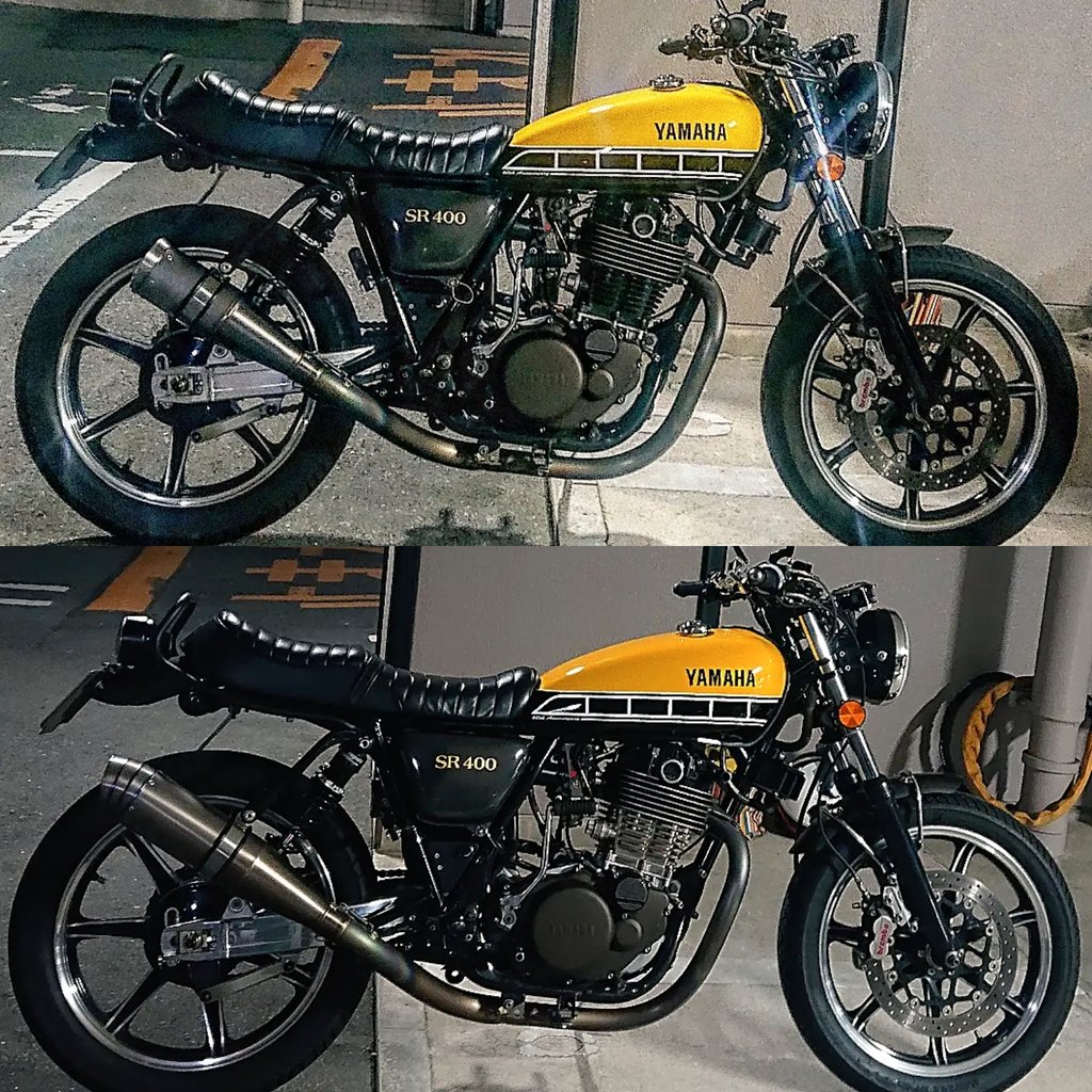 SR400 テックサーフ フルエキゾーストマフラー www.facillogistica.com.br