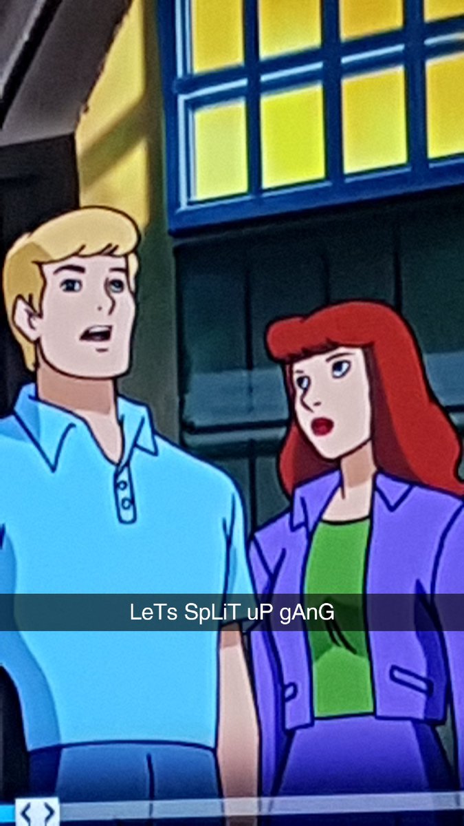 hollychoo2000's tweet photo. Why does Daphne look like Scar-Jo though? 🤣
#scoobydoo #scoobydooandthecyberchase #fredanddaphne #cartoon #meme #mysteryinc #mysterymachine #funny #cyberchase #ScarlettJohansson #memes #joke #scoobysnacks #daphneblake #fredjones #scoobydoobydoo https://t.co/Sp21zvBMo6