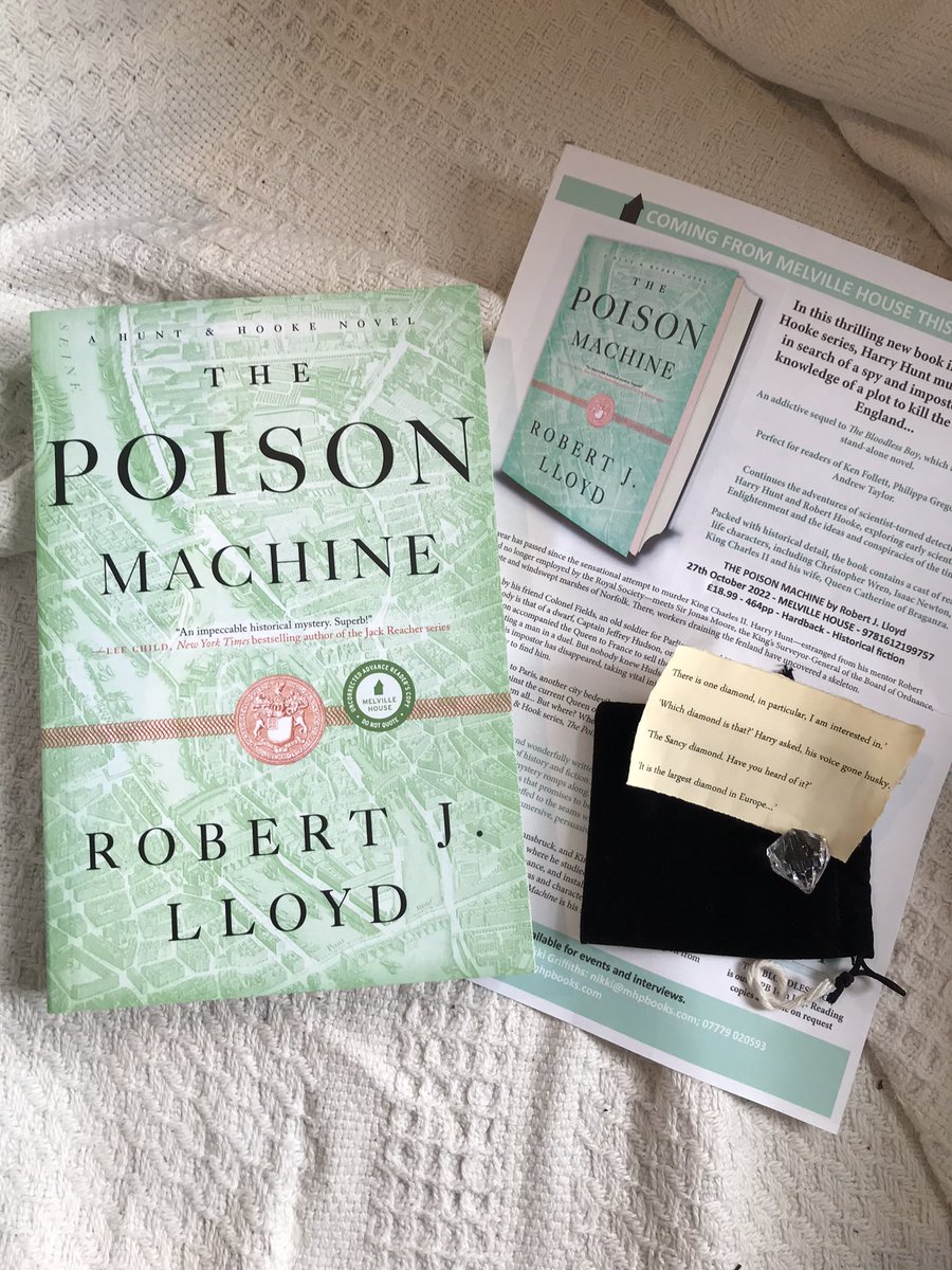 Huge thanks to @NikkiTGriffiths @melvillehouse and @robjlloyd for my copy of #ThePoisonMachine 

The new book in the #HuntandHooke series that’s out 27/10
I can’t wait to get stuck back into Harry’s world.