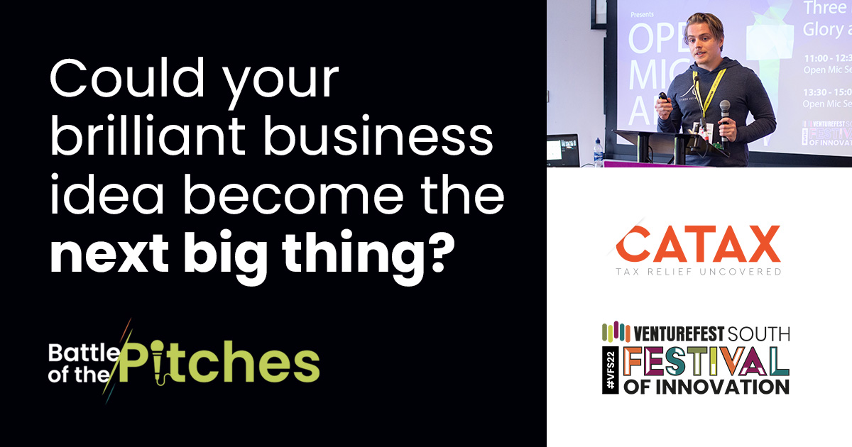 IncuHiveUK's tweet photo. Win a £10K prize at #VFS22: Festival of Innovation to help your innovative business fly with Battle of the Pitches, a live pitching competition. Submit a PitchClip video pitch by Sunday 4th September using the form https://t.co/67miwjWcQI

#GetLaunchedBasingstoke #Venturefest22 https://t.co/azzHuOGbPP