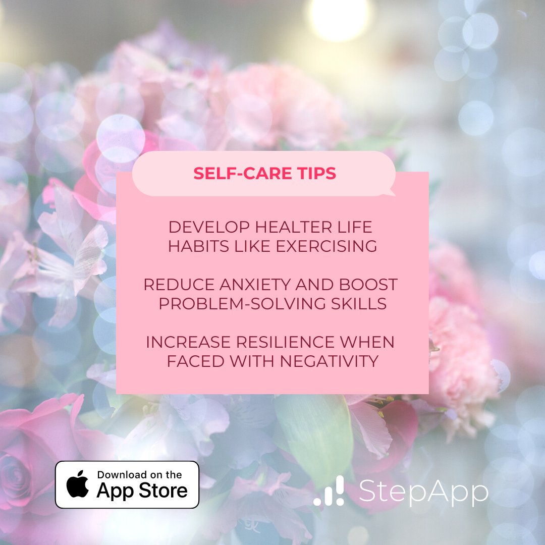 StepAppInc's tweet image. Self-care tips ✨

#theStepApp #StepApp #SelfImprovement #WellBeing #Productivity