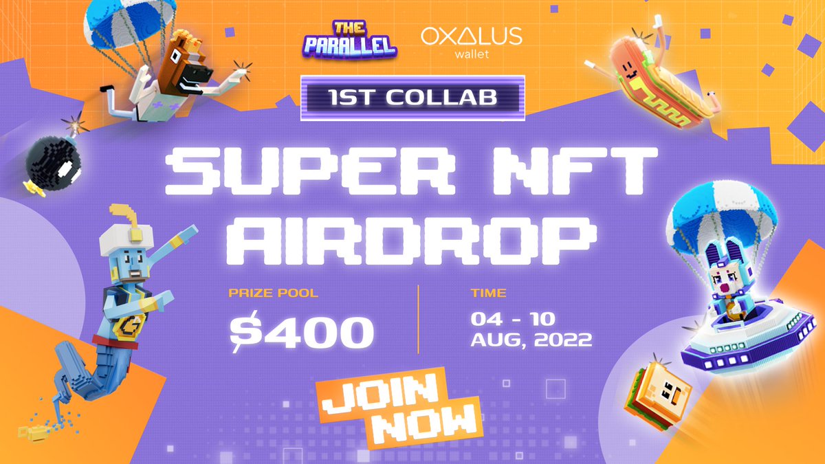 theparallel_com's tweet photo. @theparallel_com x @OxalusWallet
🔥SUPER NFT AIRDROP🔥

Prize pool up to $400 for 20 lucky participants
🔸5 x 1st prizes: 2000-power NFT/each
🔸15 x 2nd prizes: 1000-power NFT/each

📍 5 easy steps to win: https://t.co/z0JZEnhAF7
⏰ AUG 04 - 10, 2022
 
JOIN NOW!
#Airdrop #NFTs https://t.co/DKrRwYln7n