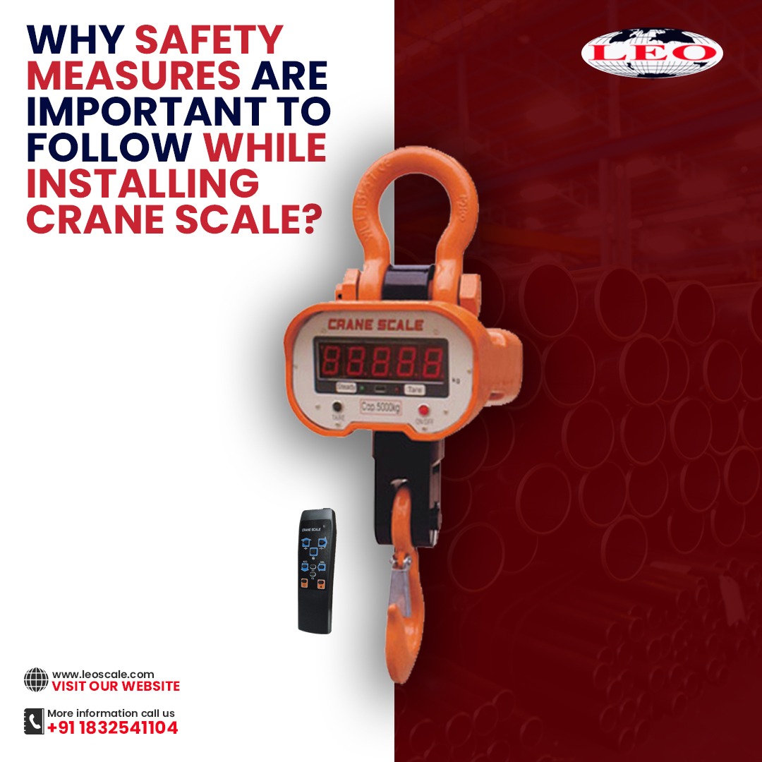 Here's why it's important to follow safety measures while installing #CraneScale
- prevent load from getting imbalanced
- scale will give most accurate readings when the load is hung properly
- With regular use, scale will not experience excessive damage

Know more @ 183 254 1104