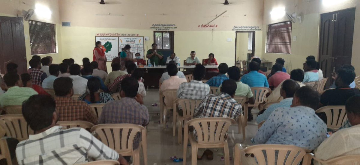 mb_telangana's tweet photo. #MissionBhagiratha drinking water awareness programme in Thallada of Khammam in the presence of MPP staff, Panchayat Secretaries and our lab staff.

@SmitaSabharwal @DayakarRao2019 https://t.co/KdRy1FooXl