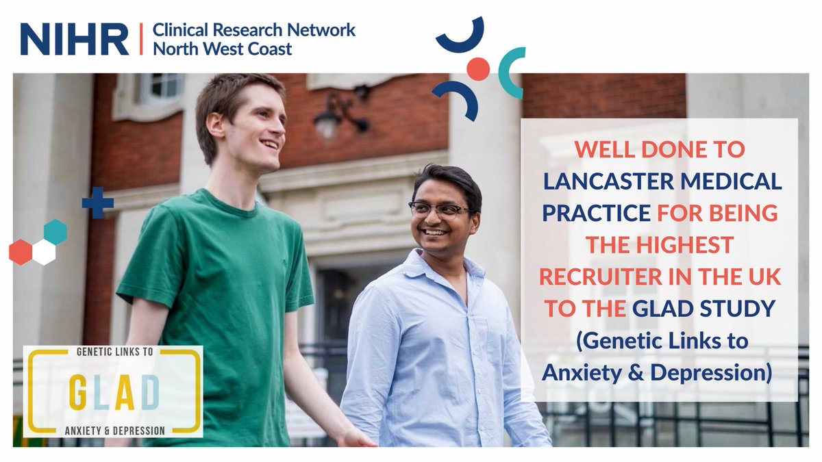 Congratulations to <a href="/LancasterMedics/">Lancaster Medical Practice</a> for recruiting the most participants in July to the <a href="/GLADStudy/">GLADStudy</a> 👏🏻 #BePartofResearch