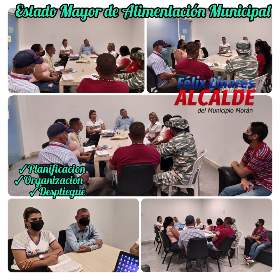 02/Ag. Estado Mayor Municipal de Alimentación con el objetivo coordinar próximas  acciones para garantizar las distribución de Alimentos de los Clap y los programas sociales cumpliendo instrucciones alcalde <a href="/felixlinarespsu/">felixlinarespsuv</a>
<a href="/AdolfoP_Oficial/">Adolfo Pereira Gobernador</a> <a href="/LealTelleria/">M/G Carlos Leal Tellería</a> <a href="/BernysPsuv/">BernysVargasPSUV</a> <a href="/Oliver_F92/">Oliver  Ramos</a>