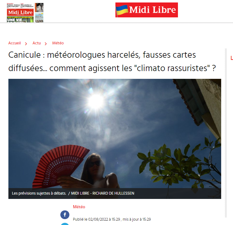 La haine envers la science s'est propagée du #Covid_19 au changement climatique. Depuis 2 mois, je suis harcelé, insulté par des hordes de climato-sceptiques anonymes, issus du milieu "anti-vaxx" (69% des comptes) et se décrivant comme "patriotes 🇫🇷" (63%).
Je ne me tairai pas.