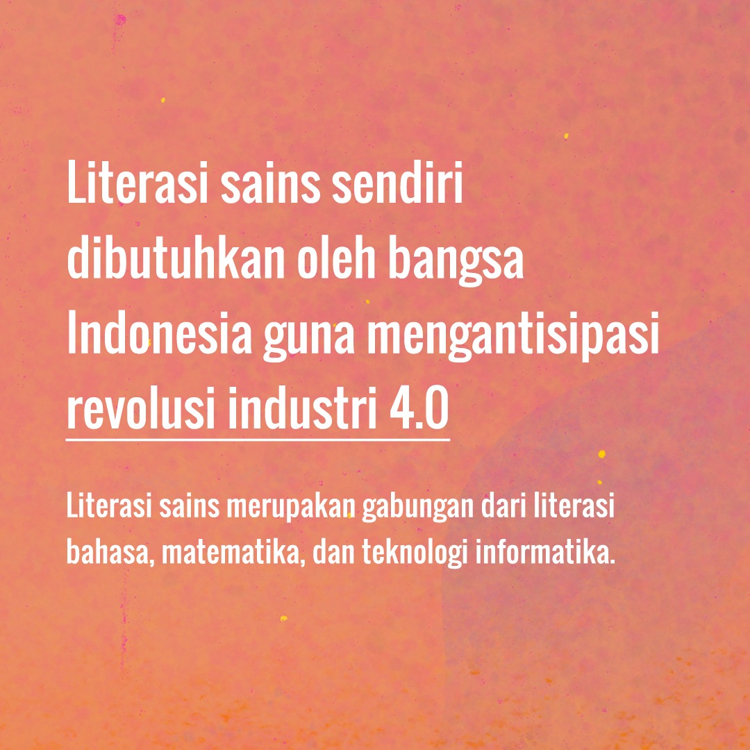 fajriiee's tweet photo. Mengapa literasi sains penting untuk dibekali sejak dini?

Sains memiliki peranan penting dalam menyelesaikan berbagai permasalahan global. Karena itu, pembelajaran literasi sains perlu diterapkan dari jenjang Sekolah Dasar https://t.co/fv1BKLhJlm