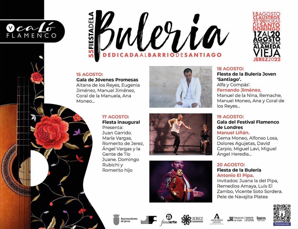 flamencodjerez's tweet photo. ‼️Recordad‼️
#FiestaDeLaBulería 💃🏽
 🎟 Las entradas están a la venta en las taquillas del Teatro Villamarta y https://t.co/YfwYxo5ST4 https://t.co/ruZ7LRlPXn
