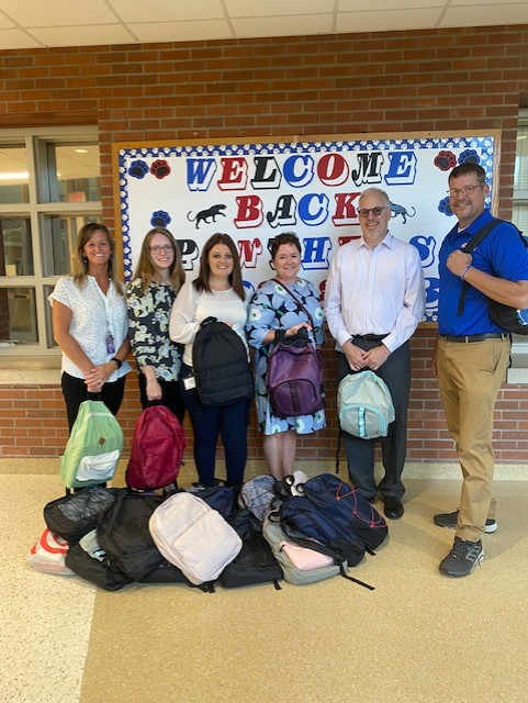 Thank you to the Corporate Tax department employees at Corning Inc. for their generous donation of backpacks and supplies for our students!  Our elementary and high school students thank you for helping them be prepared for a great school year!!  #CSCSDPROUD