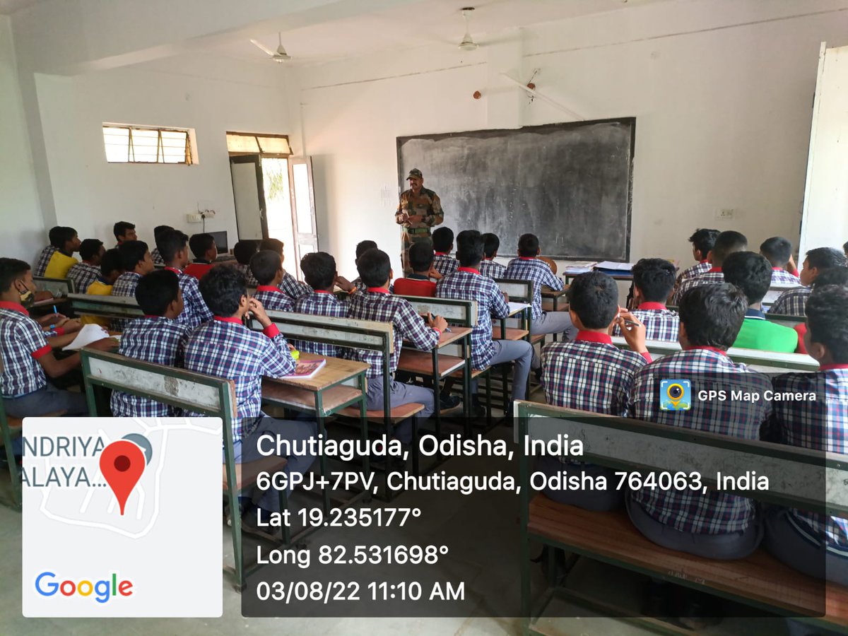 *13( O) Bn NCC* Conducted various classes in 5x Schools.
Introduction to NCC, .22 Rif Deluxe BA, Drill and Entry into Armd Force's. Govt HS, Kotpad, EMRS Hirli, RCD HS, Nabarangpur, KV Nabarangpur and Govt SSD HS, Manigam .