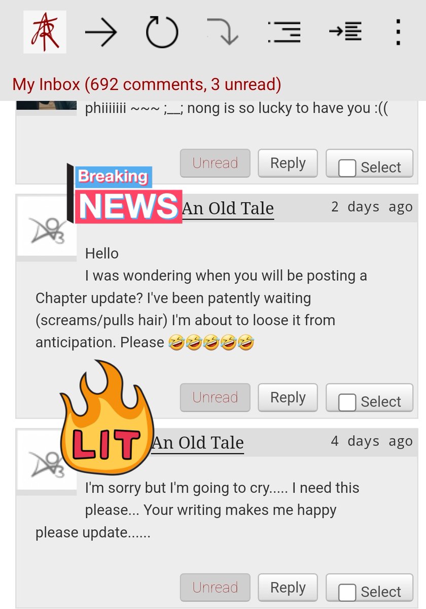 Stories_DRL's tweet photo. That's why I love comments, this is the greatest reward 😍🥺.
So tomorrow is #KinnPorschethirstday so I will post a small excerpt of chapter 2 aka just the smut version in a temporary file on my personal website (Wordpress).
If you wish to be tagged tomorrow, just reply ✨️😘❤️ https://t.co/YCGEK5tFFv