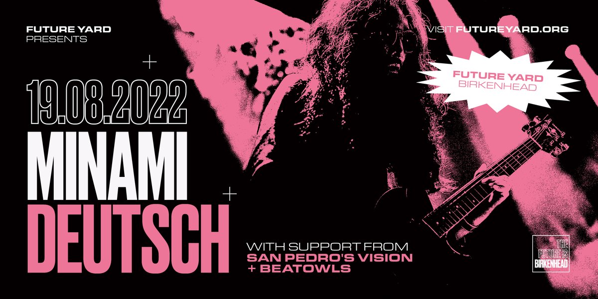 *SUPPORT TIME* We've got two huge-sounding local bands set to grace our stage before Krautrock legends @minamideutsch. @san_vision + @beatowlsinfo support on 19.08. Tickets ⇨ bit.ly/3w91MFd