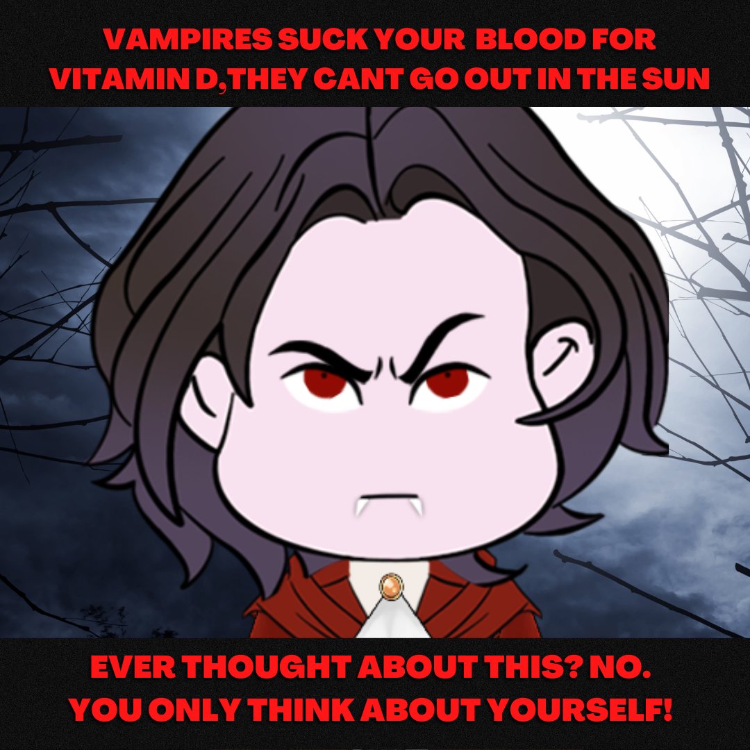 musesgame's tweet photo. Vampires need their Vitamin D

#meme #funnymemes #visualnovel #interactivefiction #amreading #gamingapp #mobilegames  #bloodtrade #thegreateststoriesevertold https://t.co/txqbBottCM