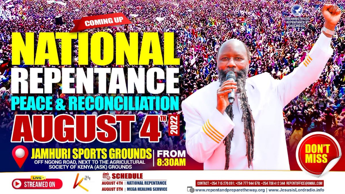 ItsIsaac_Snr's tweet photo. We can feel the tension brewing as we near the General elections.

The winds of God's Judgement unto our nation spoken by The MIGHTIEST PROPHET of the LORD are being felt now more than ever, 

#ComeWeRepent and Save our Nation.The LORD is still Gracious and Merciful. https://t.co/mRsjW7ysSq
