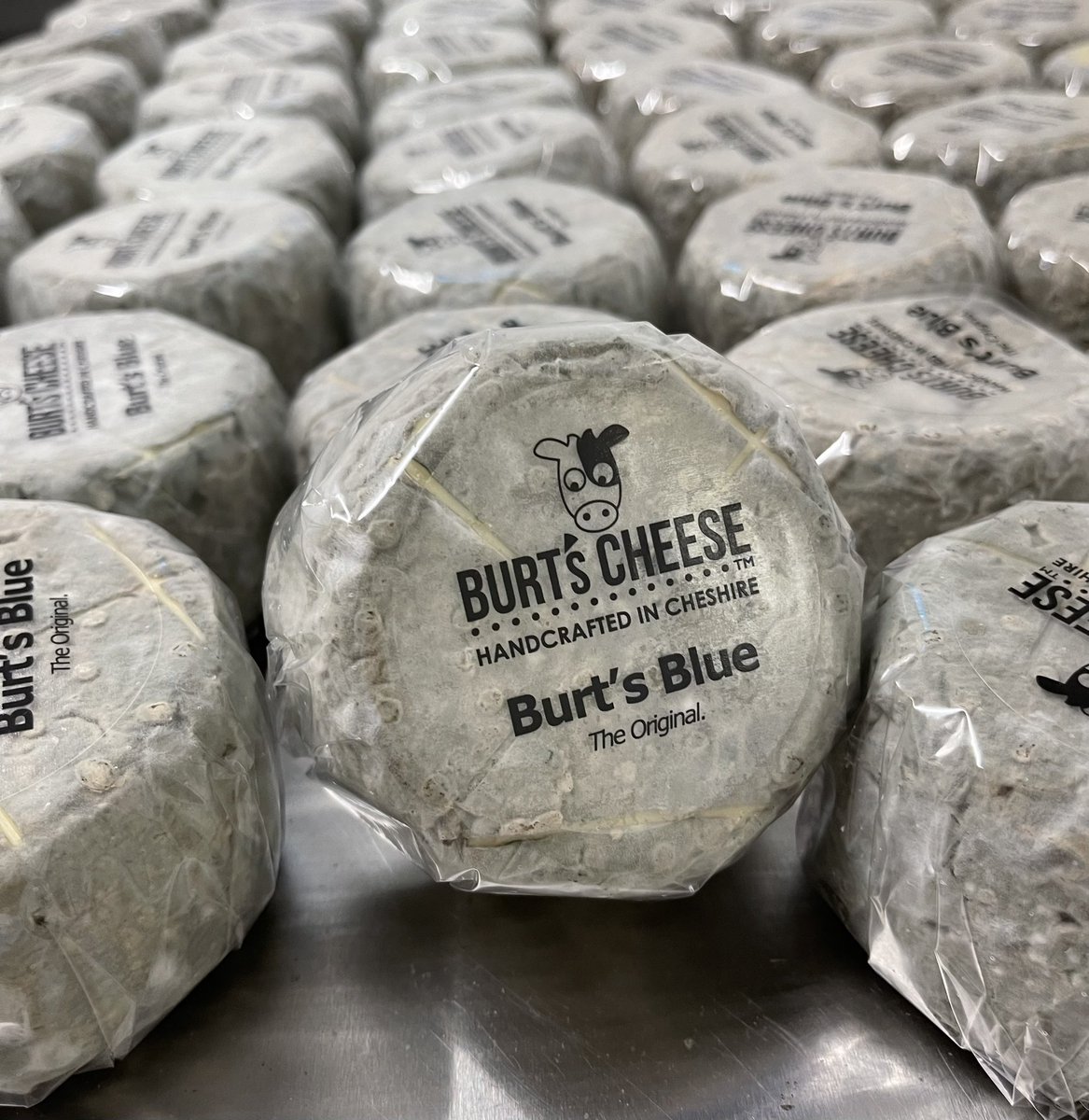Our Burts Blue mini, wrapped and ready …

#bluecheese #artisancheese #cheese #cheshirecheese #artisancheesemaker #cheesemakers #cheesemaking #Cheshire #Knutsford