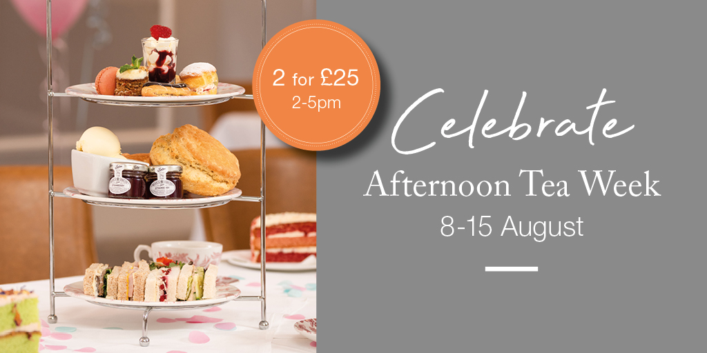𝒜𝒻𝓉𝑒𝓇𝓃𝑜𝑜𝓃 𝒯𝑒𝒶 𝒲𝑒𝑒𝓀: 𝟤 𝒻𝑜𝓇 £𝟤𝟧 🍰🎉

From 8th - 14th August, 2 - 5pm, you can enjoy our full Fortescue Afternoon Tea for two for just £25! 

To book, call us on 01271 342289 or simply pop in next week and enjoy ☺️