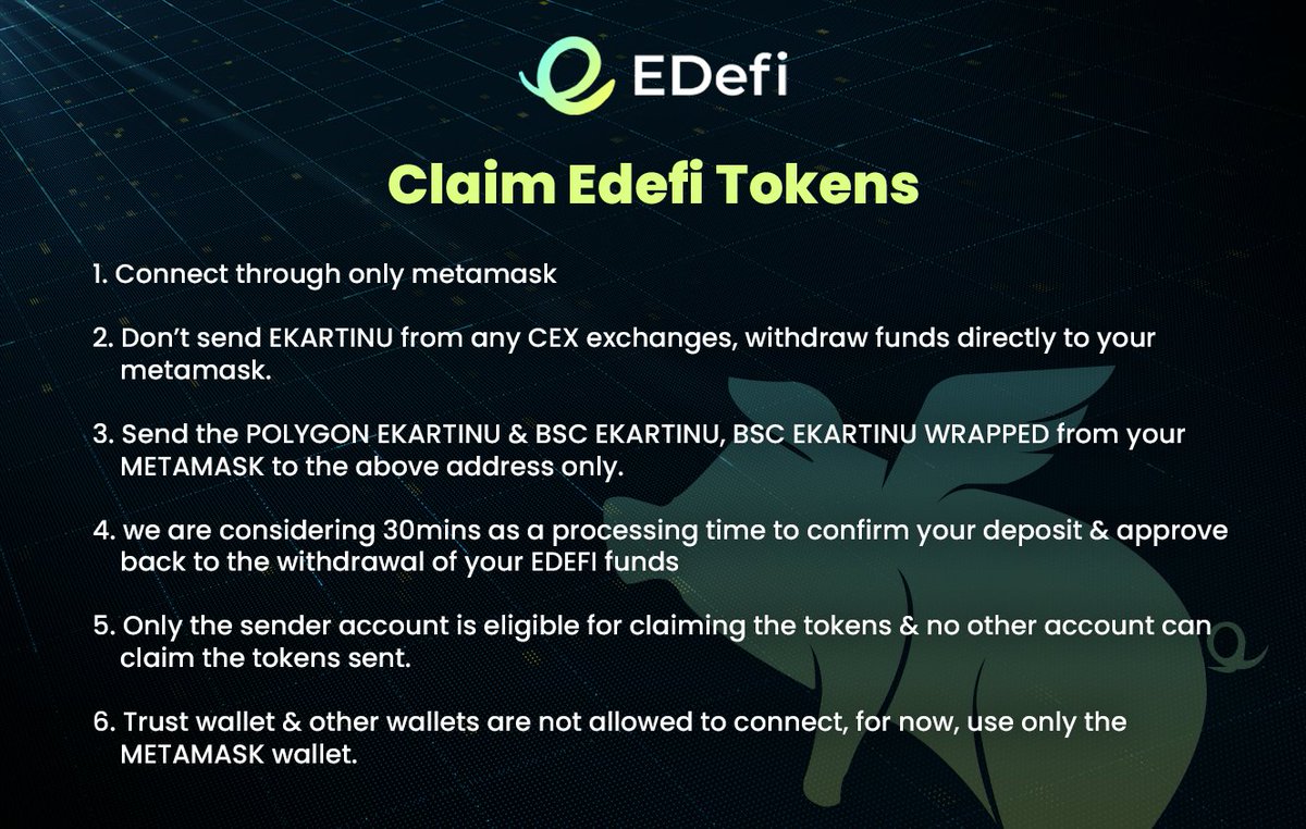 Swap Started 
visit: edefi.ekartinu.com