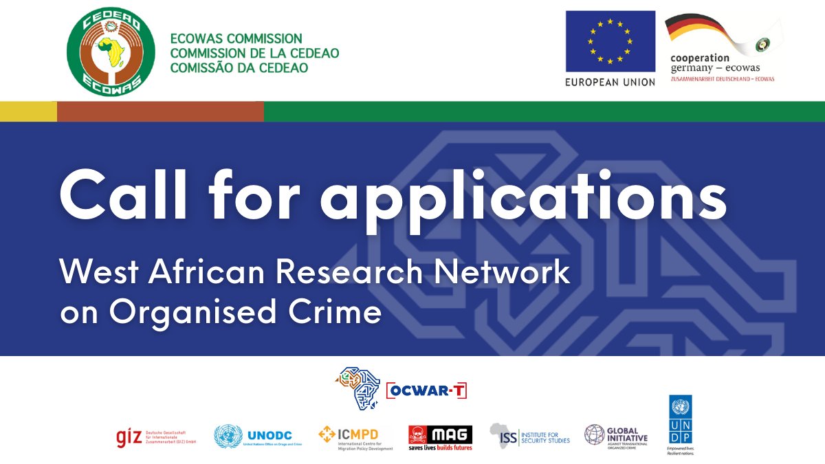 issafrica's tweet photo. The #OCWAR_T project seeks organisations to join a new research network on organised crime. #WARNOC
Apply now > https://t.co/9WfseLSHXF https://t.co/Yn7GNxWRu4