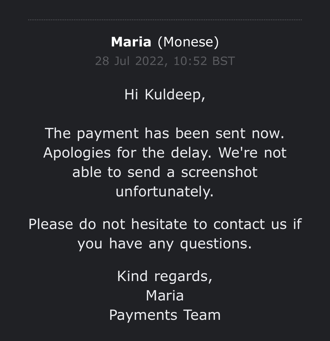 kuldeep_309's tweet photo. @monesehelp is always having their server down!! And if you have any issues, no one is responding or doing work on time.
Transfer was not done still you guys sent me an email saying it was processed! https://t.co/1WsqvPzi1I