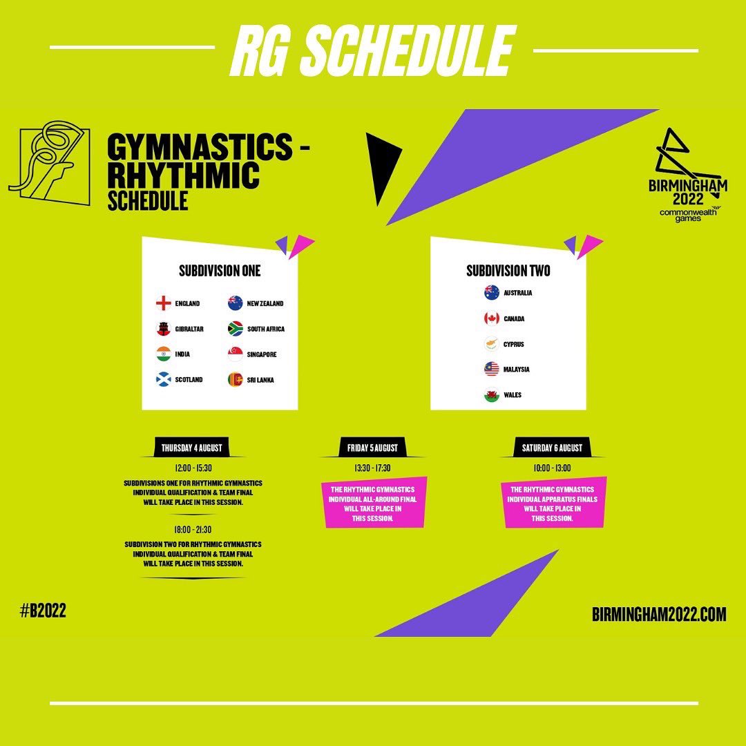 Are you ready India!
The Rhythmic Gymnastics competition begins tomorrow and i am SUPER EXCITED to judge this big event. 
You will see me judging for ‘Artistry’ so do wish me luck. 

#india #cwg2022 #commonwealthgames2022 #birmingham2022commonwealthgames #birmingham2022