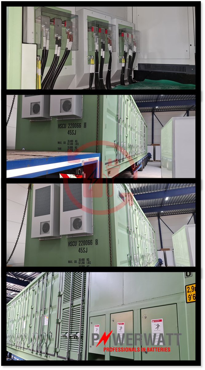 De laatste handelingen worden verricht en een test wordt uit gevoerd voordat deze 40ft #batterijcontainer: 
linkedin.com/feed/update/ur…