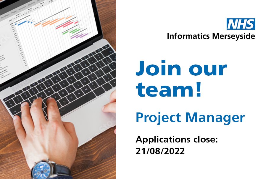 NHSiMerseyside's tweet photo. ❓Have you got what it takes to shape the future of #digitalhealth for our patients and NHS colleagues?

🔍 We're looking for a highly motivated Project Manager to support our exciting #DigitalTransformation plans. 

ℹ️ Visit: https://t.co/YmhN6iMr36 

#NHSJobs #ProjectJobs https://t.co/TNr5QbE1vb