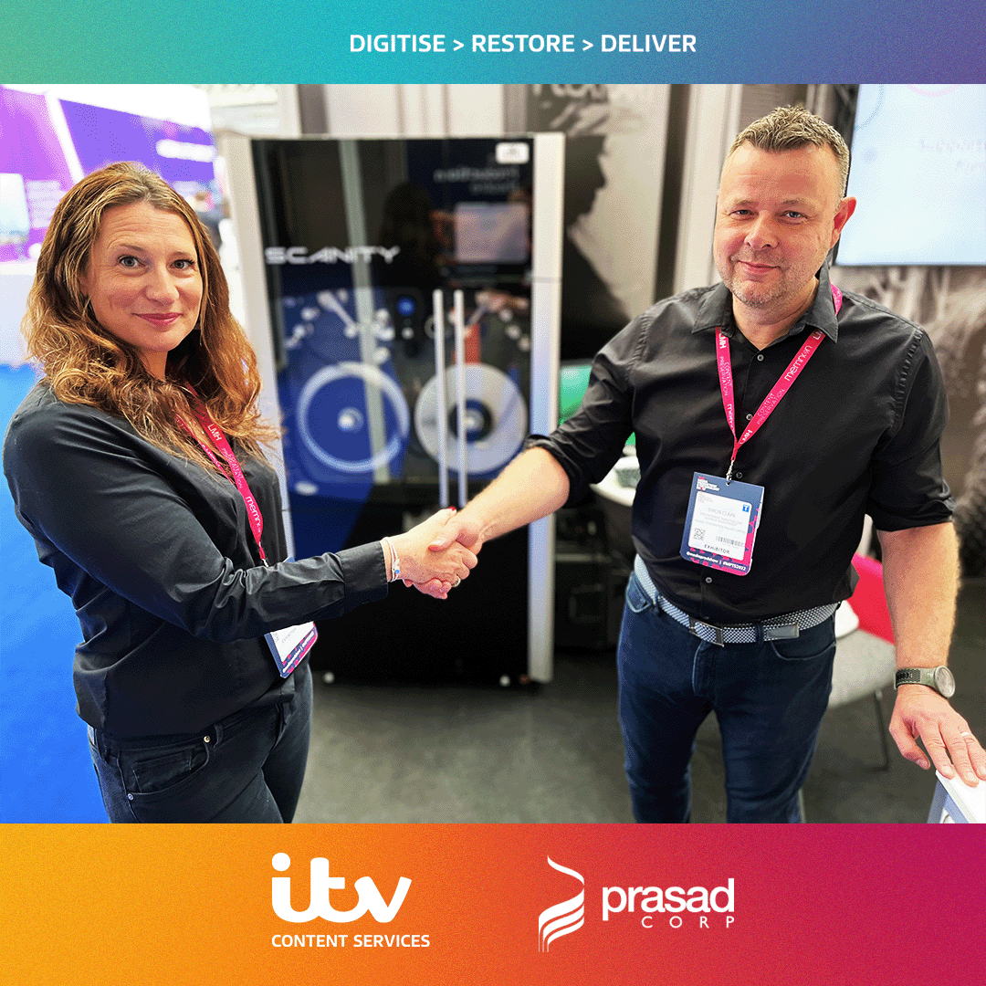 ITVContentServ's tweet photo. We are delighted to be joining forces with @PrasadCorp, the world leader in film preservation, to bring DFT Scanity film scanning to the North of England.
#DigitiseRestoreDeliver
#film #filmscanning #archive #digitisation #scanity #footage #restoration #content #media https://t.co/R0WBqssmd4