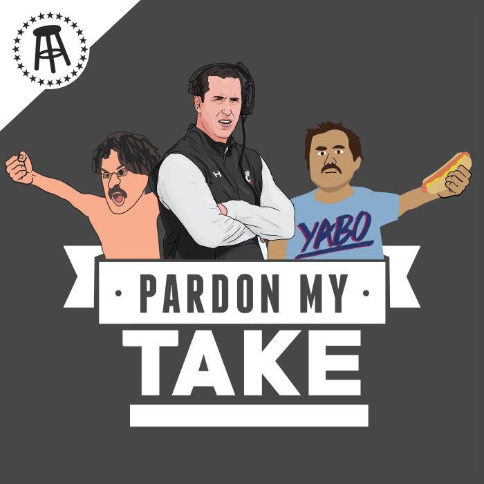 PardonMyTake's tweet photo. PMT 8-3 with @CoachFick is now live!

- Juan Soto is officially a Padre
- NFL is still king
- Mount Rushmore of Fruit
- Hot Seat Cool Throne &amp; more

DL R &amp; S —-> https://t.co/Z03eJOfCl9 https://t.co/V5W9ULljYN