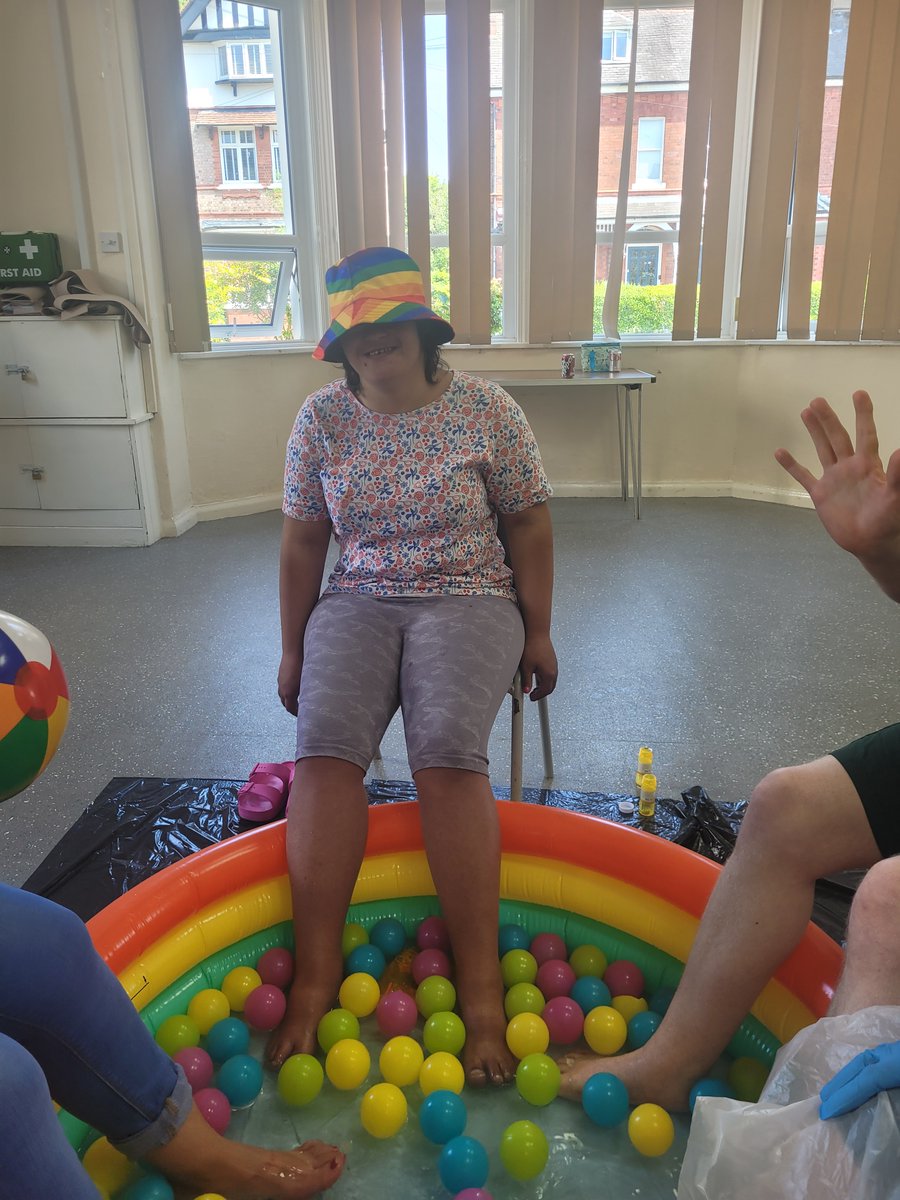 Supportability9's tweet photo. Keeping cool and enjoying a game of beachball at our Skills Community Group! 😎🌞😀
#disabilitydayservice #disabilityinclusion #disabilityservice #stockport https://t.co/X5uVu2ELFi