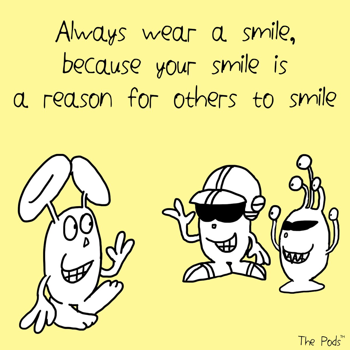 MeetThePods's tweet photo. Be happy...
#quote #quoteoftheday #quotes #motivationalquote #motivationalquotes #motivate #happy #meetthepods #bunnypod #spypod #eyepod #thepods #behappy #happiness #smile https://t.co/eaw2BLZCXw
