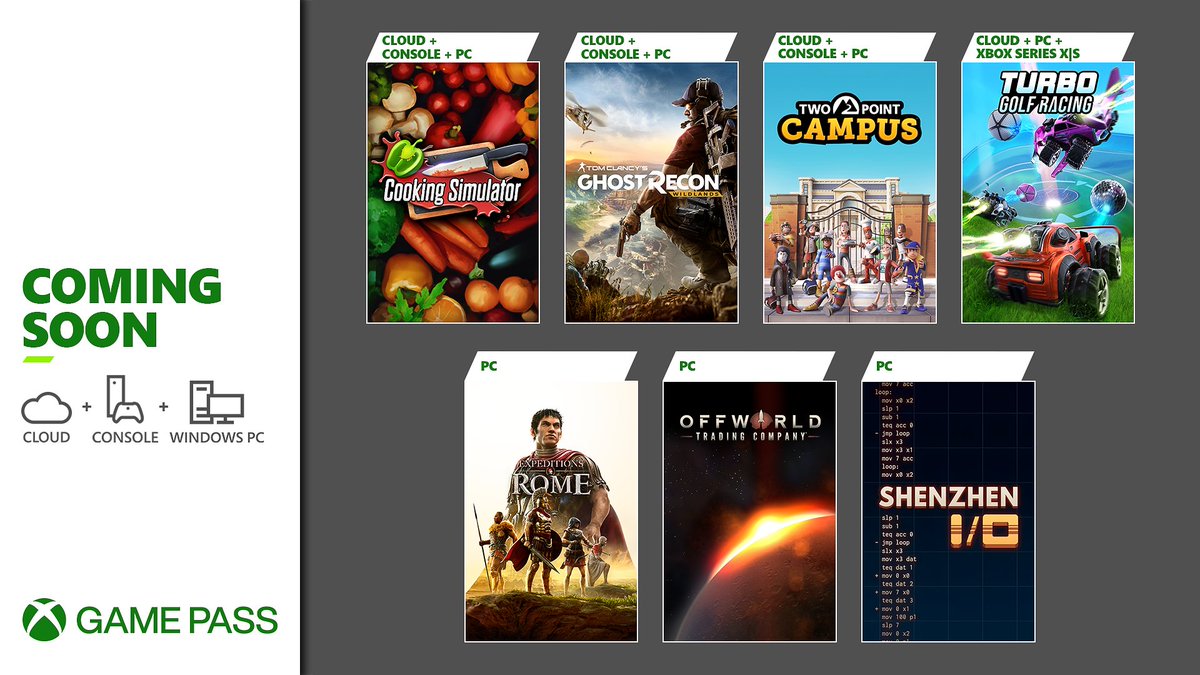 Yakında Game Pass kütüphanesine eklenecek oyunlar açıklandı. Arasında hangisi favoriniz? Yorumlara bekliyoruz... 🎮🕹