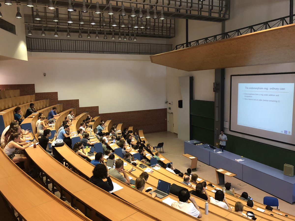 pqcschool2022's tweet photo. 🌅Good morning! In the morning sessions, we learn about isogenies, endomorphism rings, Deuring correspondence, and isogeny-based crypto from Christophe Petit.

🌋🚶‍♀️ https://t.co/0ZsPm6pBWf