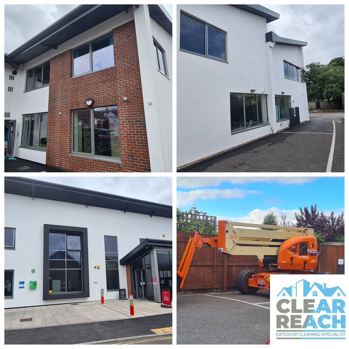 One of the cleans we done, Exterior clean of #nancypotterhouse in #topsham
💧Render clean - remove cobwebs, dirt and bird mess etc. 
💧Gutter clearing - removing plants and muck blocking the channels.
💧Interior and Exterior window clean

clear-reach.co.uk 

#exteriorclean