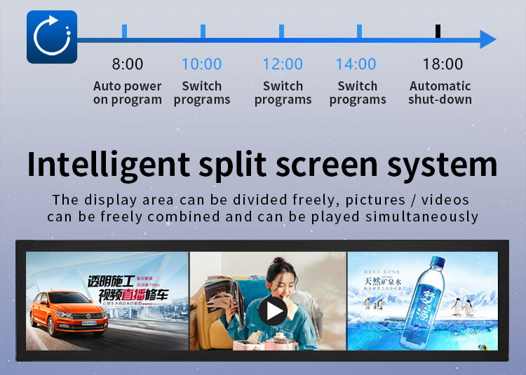 stellatv111's tweet image. Bar type digital signage players Ultra wide touch shelf stretched Lcd advertising display
#stretcheddisplay #barlcddisplay #lcddisplay #digitalsignage #ultrawidedisplay #shelfedgedisplay #touchscreen #retailstore #indoordisplay #retaildisplay #indooradvertising #lcdscreendisplay