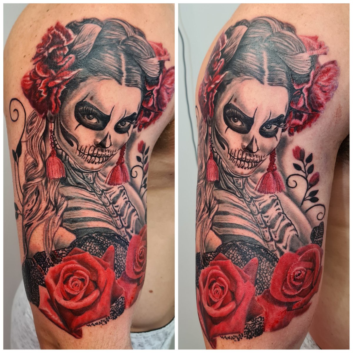 I don't use this platform this much these days but I thought this piece was worth sharing. 😁

#tattoo
#dayofthedeadtattoo
#tattoosleeve
#Cheltenhamtattooist