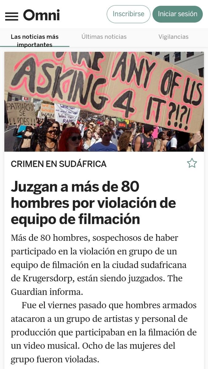 🇿🇦: Juzgan a más de 80 hombres por violación de equipo de filmación.

Fue el viernes pasado que hombres armados atacaron a un grupo de artistas que participaban en la filmación de un video musical. Ocho de las mujeres del grupo fueron violadas...por 80 infraseres.