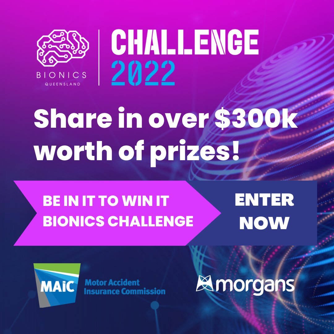 BionxGamechange's tweet photo. Entries for the Bionics Challenge 2022 are now open! https://t.co/aKKyP5d3yj  
.
.
#bionics #advancedbionics #robotics #medtech #bionicinnovation #innovate #neurotech #bionicsolutions #changemakers #bionicmobility #bionicsenses #prosthetic #humanaugmentation #medicalbionics https://t.co/ehvqLHE635